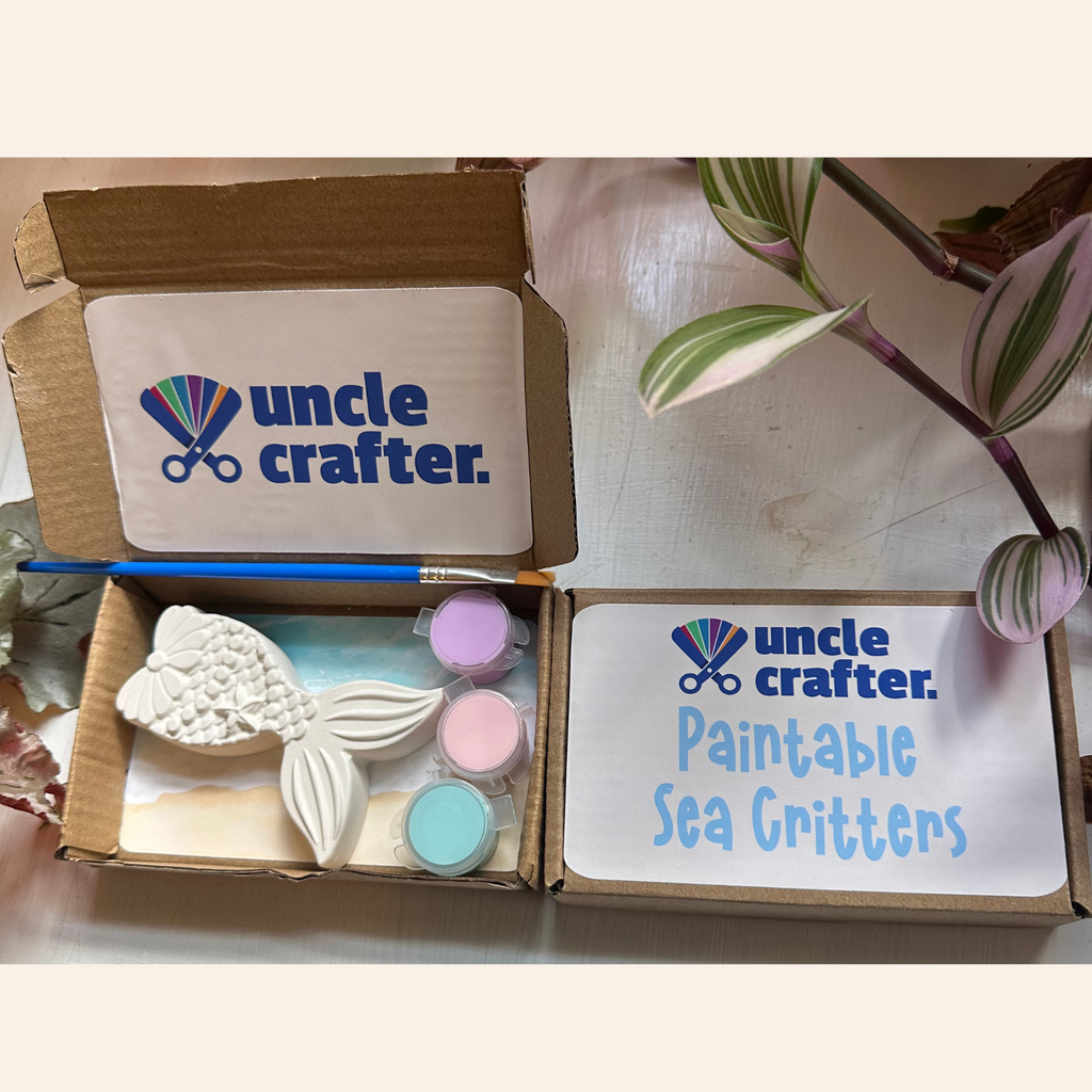 Paintable Sea Critters: Mermaid Tail Painting Kit